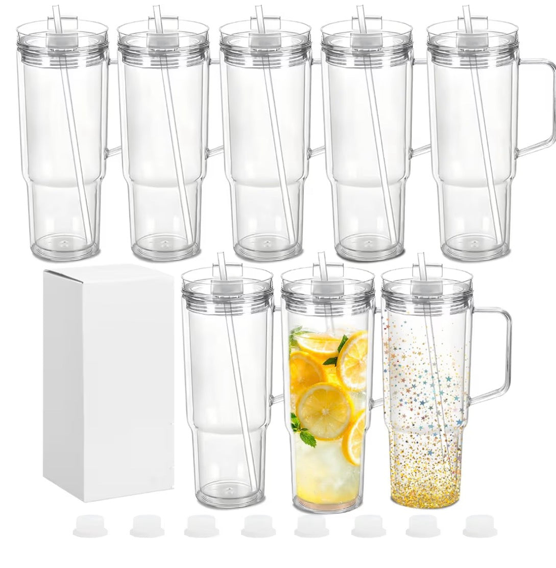 40 oz Snow Globe Tumbler (Lava)