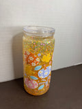 20 oz Multi-colored Pumpkin/Fall Snow Globe Tumbler
